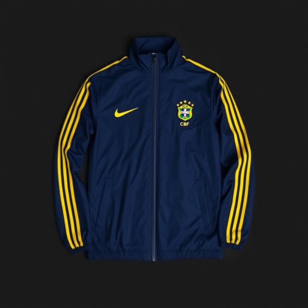 Corta-Vento Seleção Brasileira 2025 — Azul Marinho