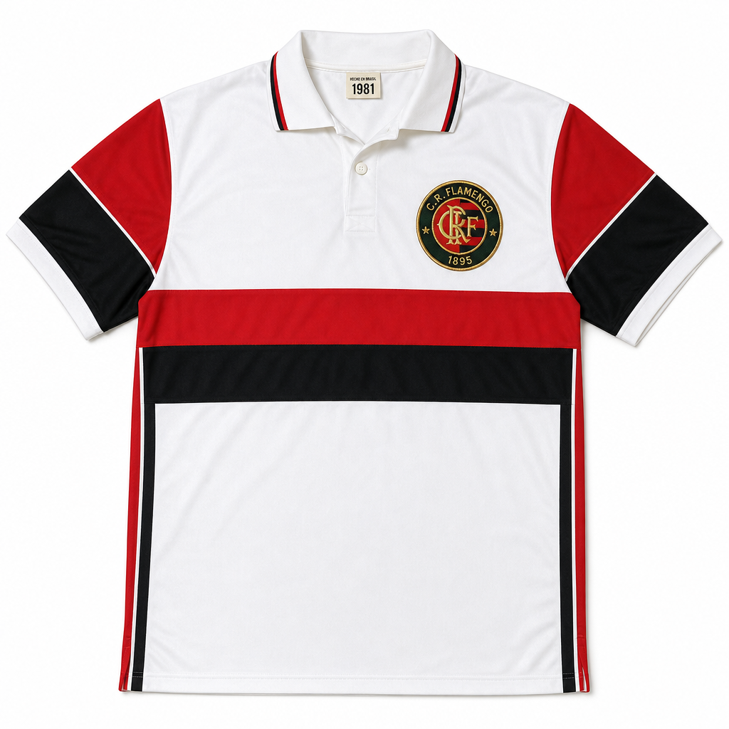 Camisa Retrô Flamengo 1981 — Gola Polo