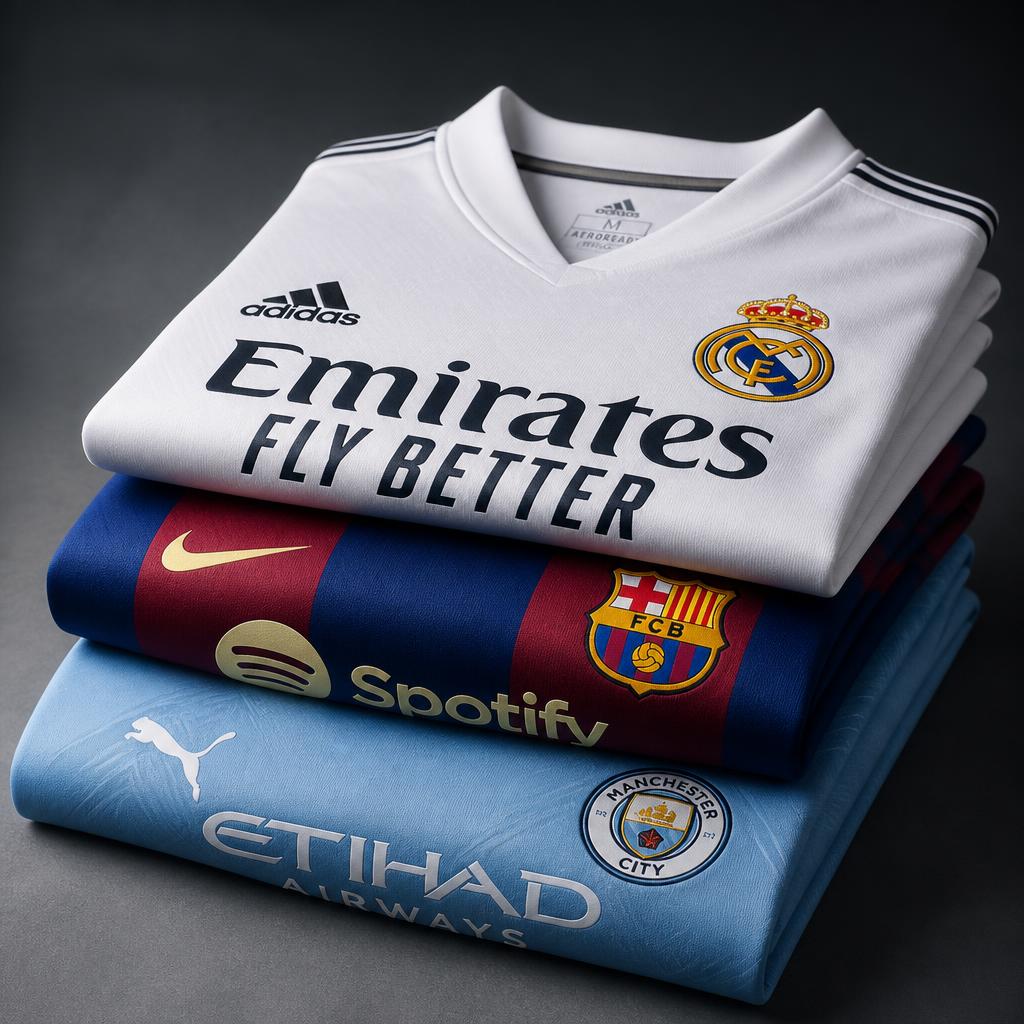 Pack 3 Camisas de Clubes Europeus